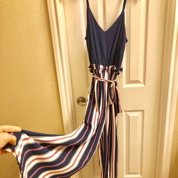 Alya Dresses & Skirts - Navy and striped jumper